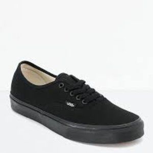 Authentic All Black Vans